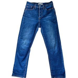 Levi's Women’s Sz 28 Wedgie Straight Leg Button Fly Jeans Medium Wash